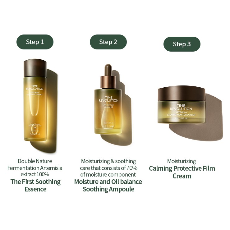 [Hàng mới về] Tinh chất dưỡng da dịu nhẹ MISSHA Time Revolution 50ml thành phần cây ngải [sunflower1968]