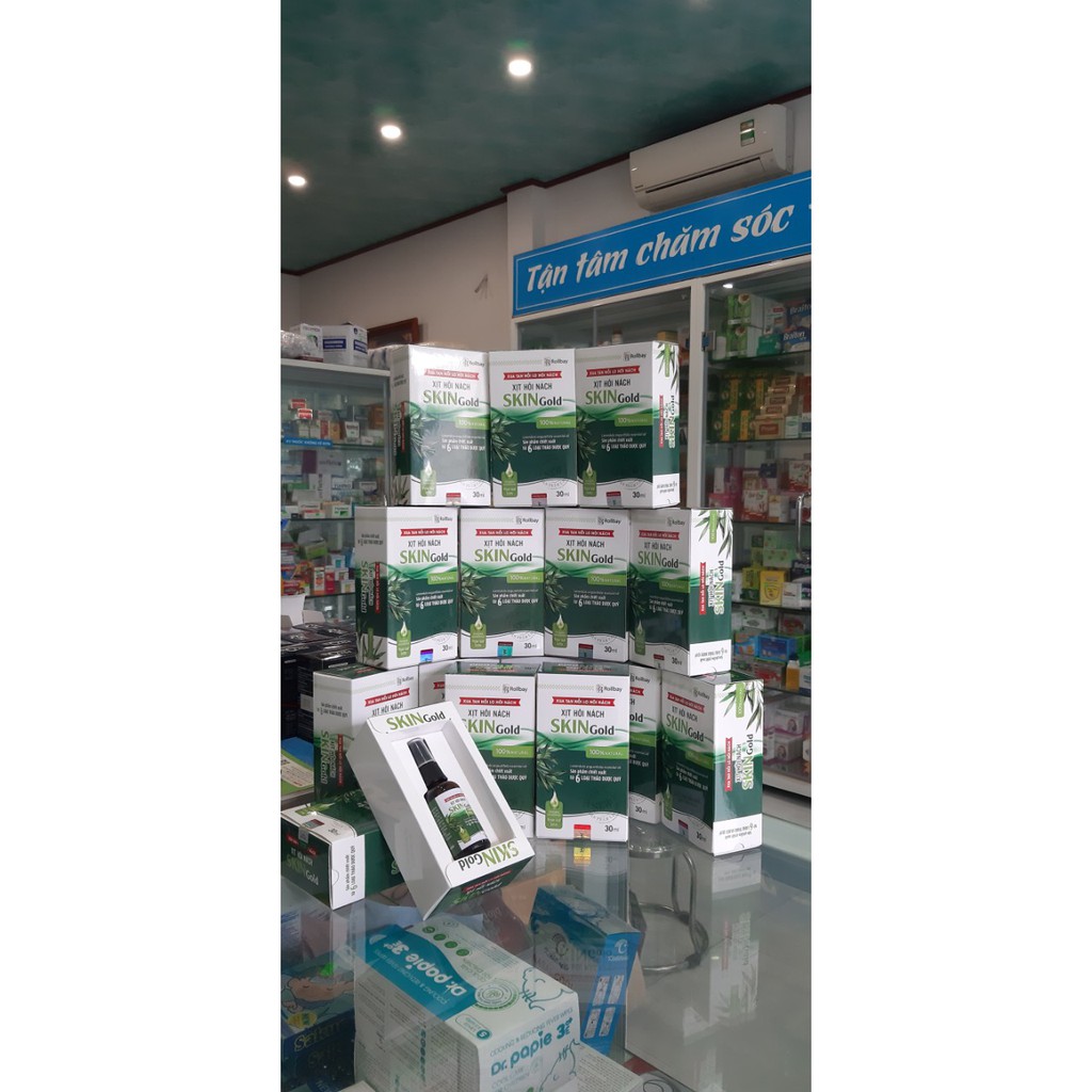 Xịt hôi nách SKIN GOLD Tri hôi nách, khử mùi cơ thể, giảm tiết mồ hôi, giúp vùng nách luôn khô thoáng sạch se | BigBuy360 - bigbuy360.vn