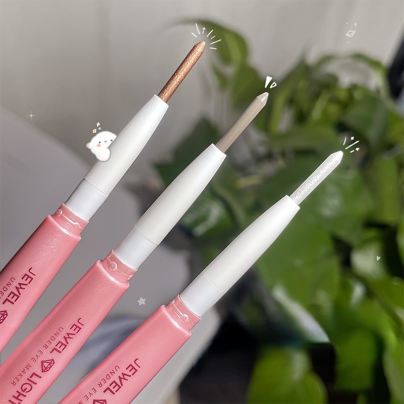 [Hàng mới về] Bút phấn mắt kẻ mắt Gella's Jewel Light 2 đầu màu lì ánh nhũ trang điểm bọng mắt