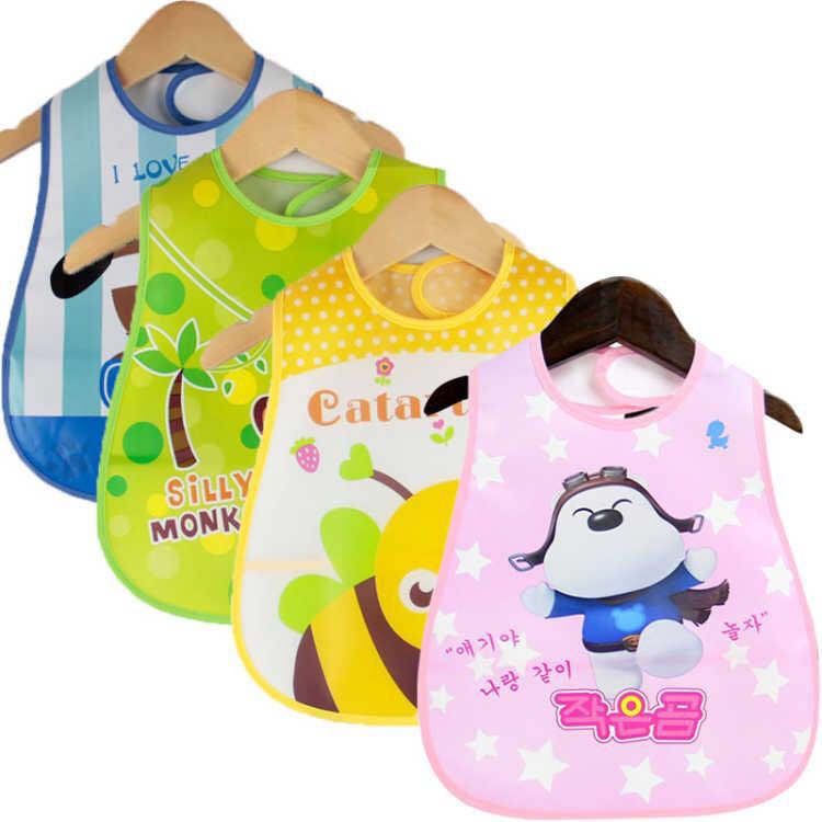 Yếm Ăn Chống Nước In Hình Dễ Thương Cho Bé