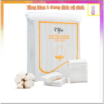 [ TẶNG KÈM DDVS ] Bông tẩy trang 3 lớp cotton pads hàng nội địa loại 222 miếng hàng chuẩn