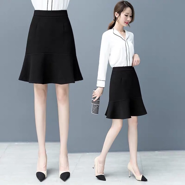 Chân váy chữ a nhỏ đuôi cá trẻ trung | BigBuy360 - bigbuy360.vn