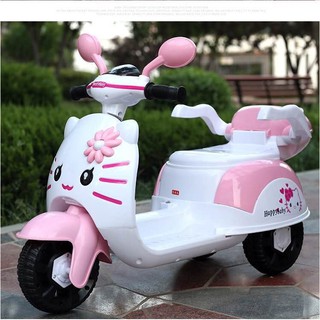 Xe máy điện trẻ em - hello kitty