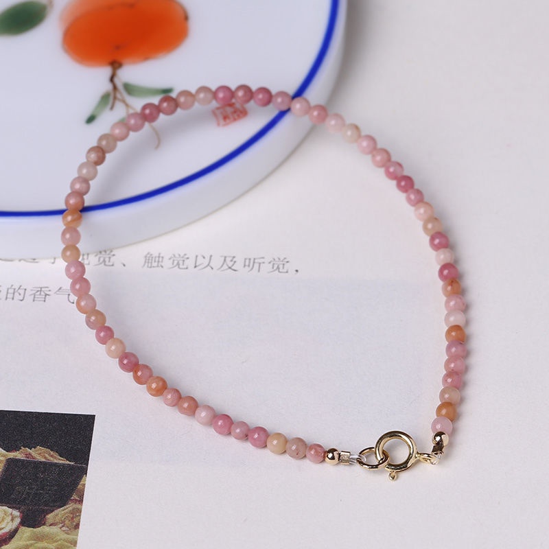 [Hàng Mới Về] Vòng Tay Đính Đá Họa Tiết Hạt Đậu Đỏ Phong Cách Thời Trang Mùa Hè Nhẹ Nhàng Cho Nữ