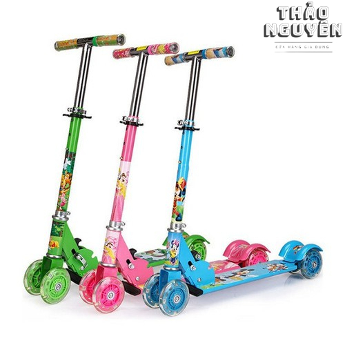 Xe Trượt Scooter Khung Thép Gobos 3 Bánh Phát Sáng, Gấp Gọn – Chính Hãng