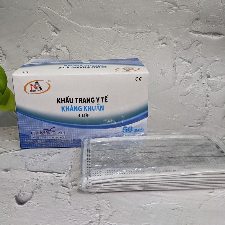Khẩu Trang Y Tế 4 Lớp Kháng Khuẩn Cao Cấp Famapro