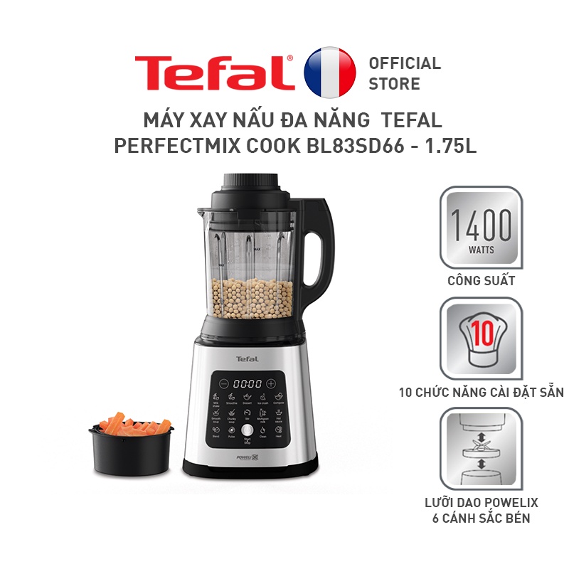 [Mã ELTEFALWL4 giảm 10% đơn 500K] Máy xay nấu đa năng Tefal Perfectmix Cook BL83SD66 - 1.75L