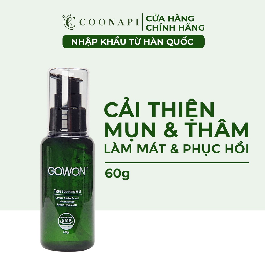 Gel Rau Má Cải Thiện Da Mụn Và Thâm Mụn Gowon Tigre Soothing Gel 60g