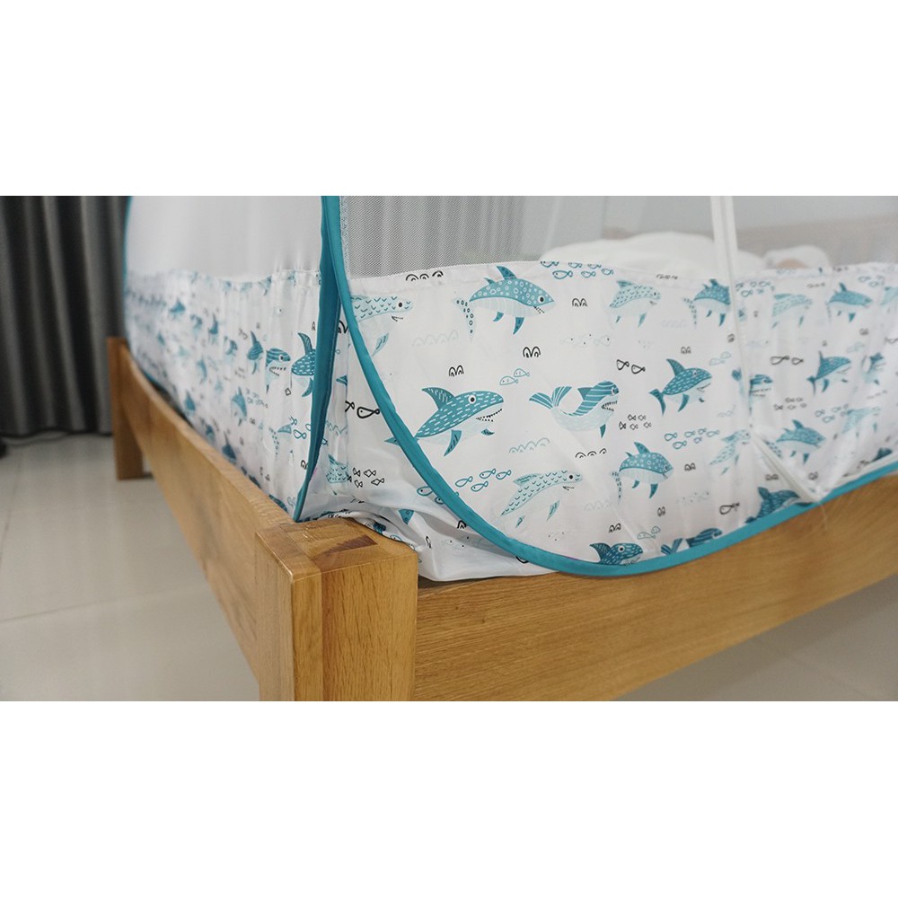 Mùng Chụp Đỉnh Rộng Mộc Miên 2 Cửa