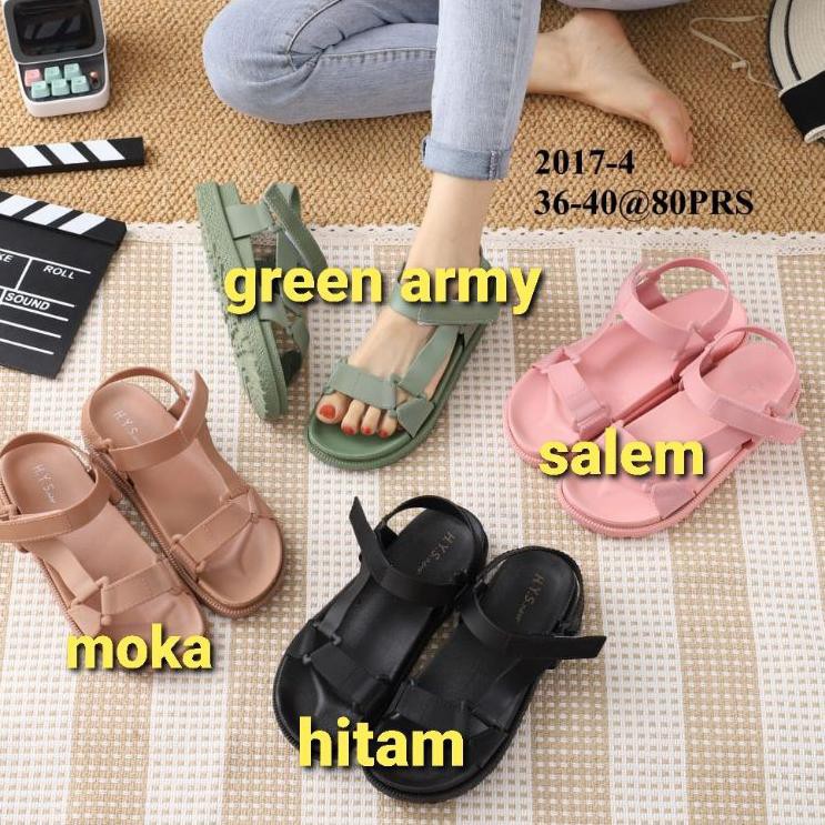 Giày Sandal Quai Ngang Trong Suốt Thời Trang 2017-4 90 Cho Nữ