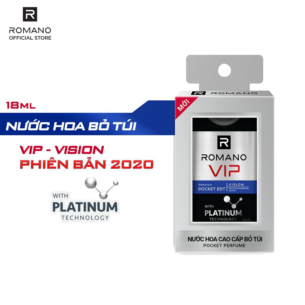 Nước Hoa Bỏ Túi Romano Vip Vision Sang Trọng Cuốn Hút 18ml