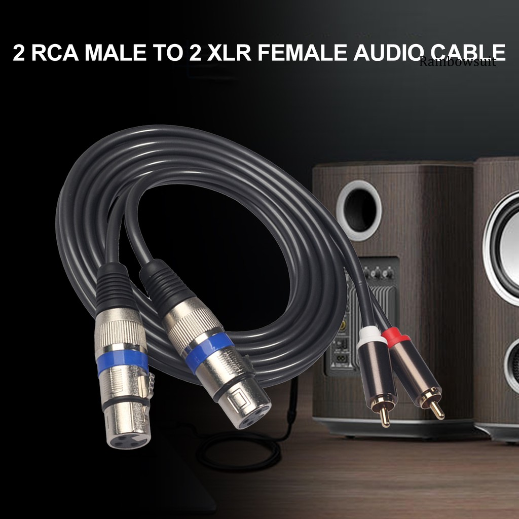 Dây Cáp Chuyển Đổi Âm Thanh 1.5m Rca Male Sang Xlr Female Dành Cho Micro Tai Nghe