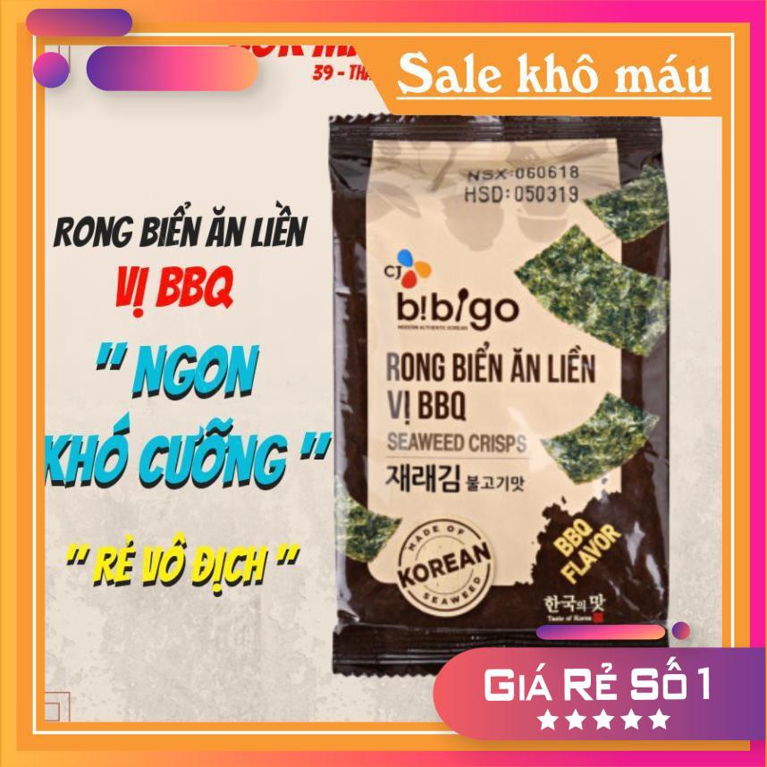 RONG BIỂN ĂN LIỀN VỊ BBQ BIBIGO GÓI 5G