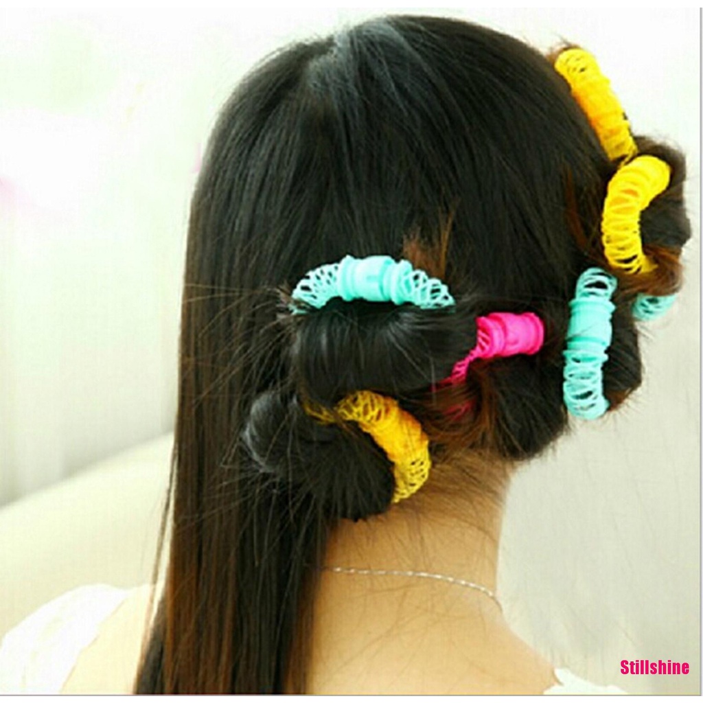 (Hàng Mới Về) Bộ 8 Dụng Cụ Uốn Tóc Tại Nhà Tiện Lợi