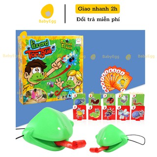 Đồ chơi trẻ em thằn lằn bắt ruồi văn phòng tương nhóm gia đình cho bé trai gái cho 1 2 3 4 tuổi baby egg Lizzard tongue