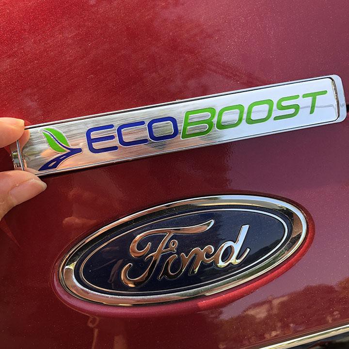 Tem Logo Nổi EcoBoost Gắn Trang Trí Đuôi Xe Ford ECO BOOST