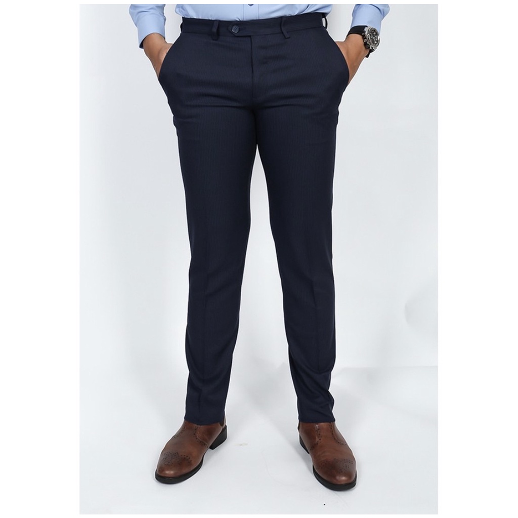 [SIZE 29] OWEN - Quần âu nam Owen sọc navy dáng Slimfit QS 80897