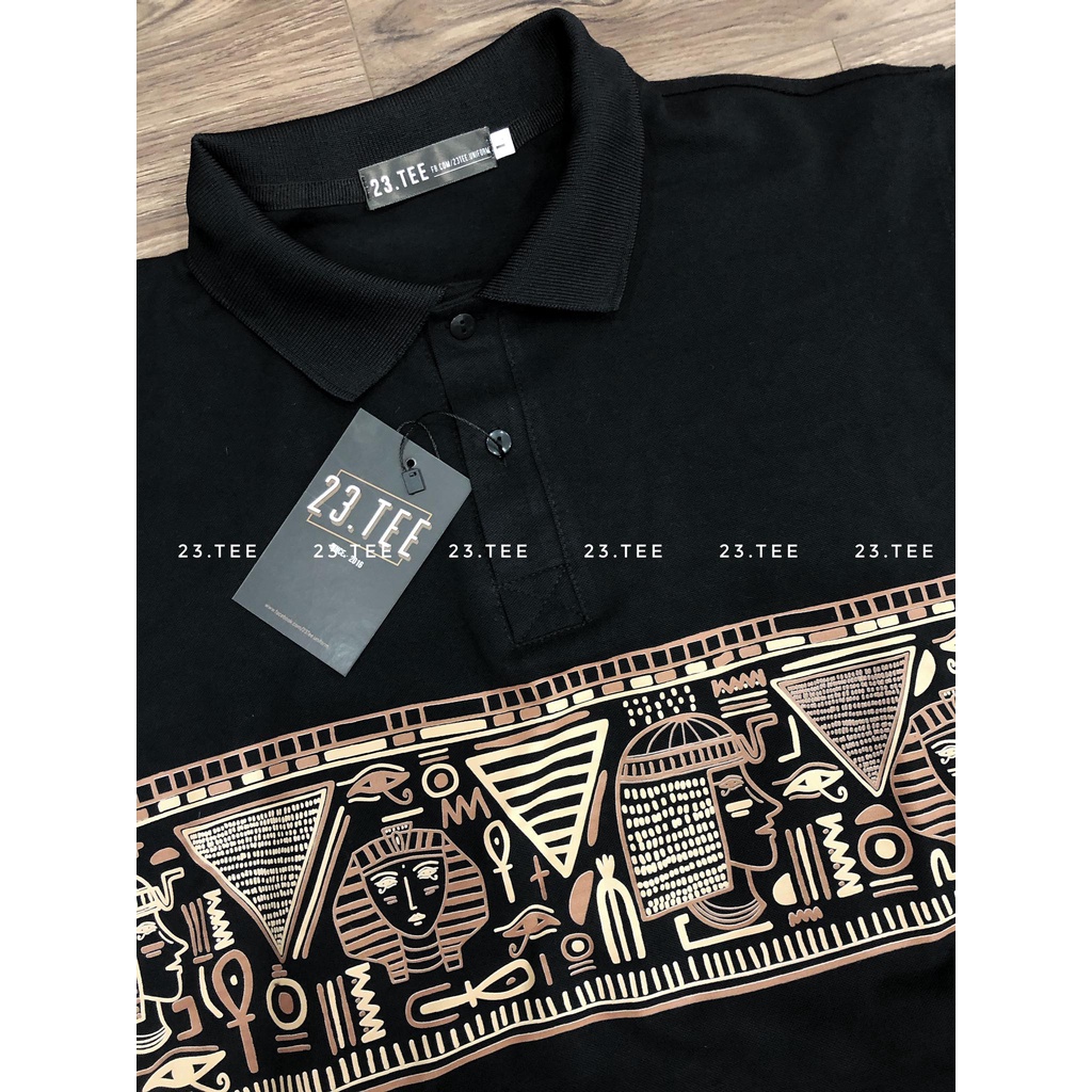 Áo polo Egypt pattern ngang ngực độc quyền 23tee