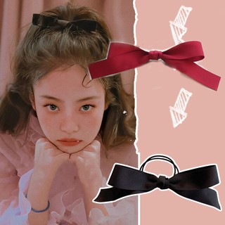 [Mã FASHIONT4FA2 giảm 10K đơn 50K] Kẹp tóc màu đen/ đỏ rượu vang thời trang xinh xắn