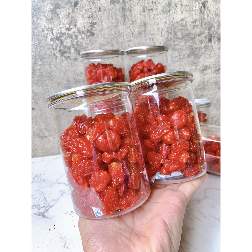 Ô mai cà chua bi 300g hũ pet tiện lợi, ăn vặt LASTFOOD Hà Nội với đặc sản các miền ngon giá rẻ
