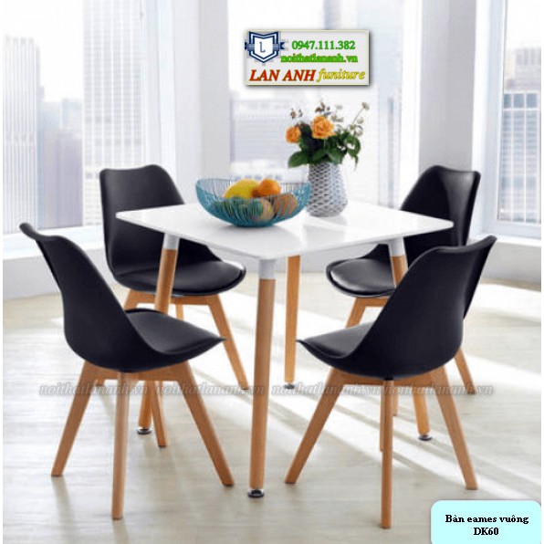 Bàn vuông Eames DK 60cm | BigBuy360 - bigbuy360.vn
