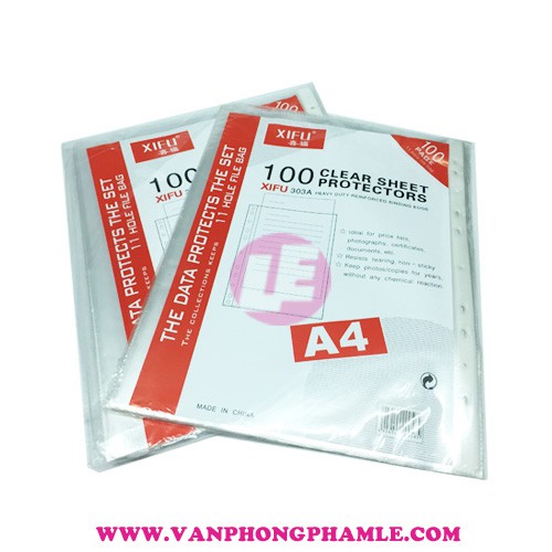 Bìa lỗ A4 Xifu (Xấp 100 Cái)