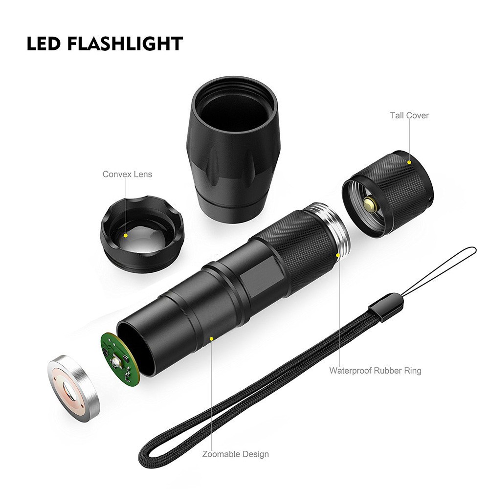 Đèn Pin Led Mini Siêu Sáng G700 X800 Zoom 1