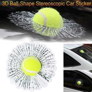 Nhãn dán cửa kính ô tô hình bóng tennis 3D