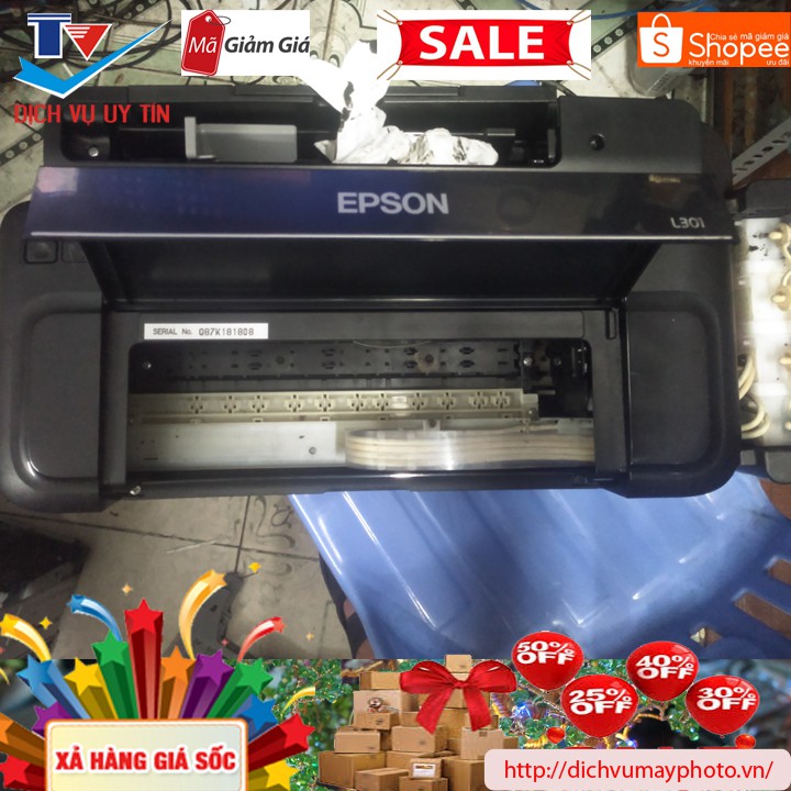 Máy in phun màu cũ Epson L301 chạy ổn định máy bao đẹp bảo hành 2 tháng