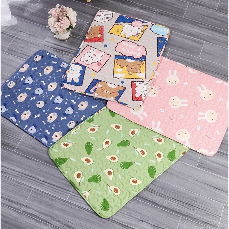 Thảm nằm cho thú cưng bằng cotton, đệm ấm chó mèo, thảm điều hoà thoáng khí và mát mẻ