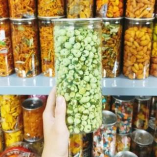 (SALE GIA GOC) Đậu Hà Lan vị wasabi lon 450g, cay nồng, đậm vị, thơm ngon