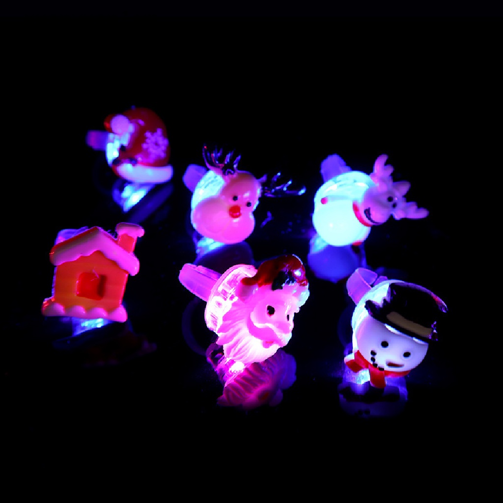 Set 10 Nhẫn Đeo Tay Phát Sáng Trong Đêm Halloween Độc Đáo