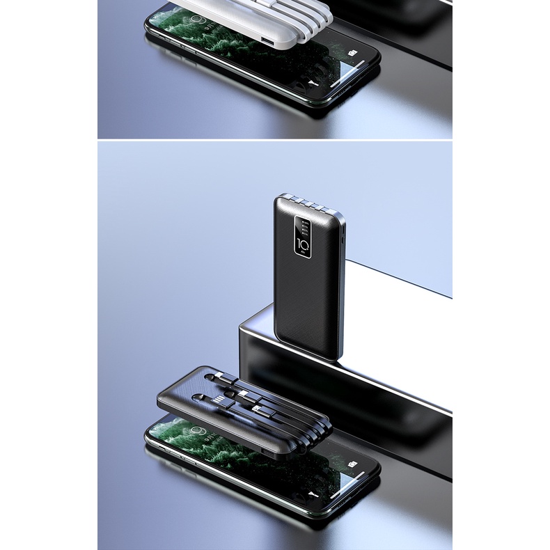 Sạc Dự Phòng Dung Lượng 10000mah Nhỏ Gọn Sạc Nhanh Thiết Kế Sang Trọng Tiện Dụng