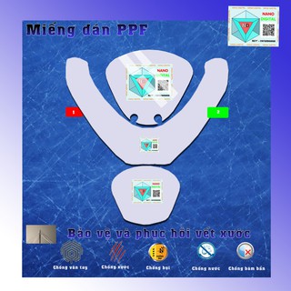PPF MIẾNG DÁN  XE MÁY SH MODE 2020- NANO DIGITAL Phục hồi vết xước chống bám bẩn dành cho xe