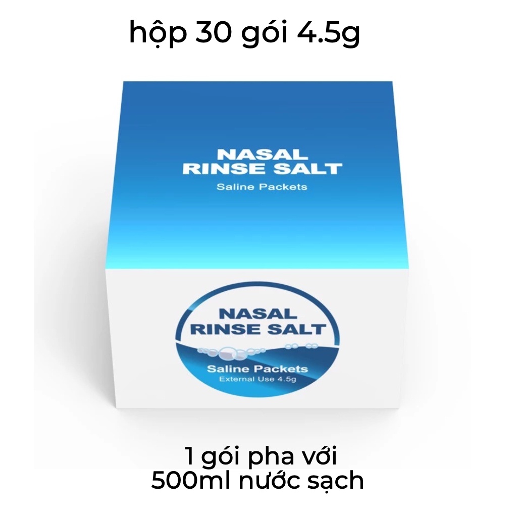 Combo bình rửa mũi và muối rửa mũi cho bé, người lớn Waterpulse, dụng cụ xịt rửa mũi Dinh Dinh ngăn ngừa viêm xoang
