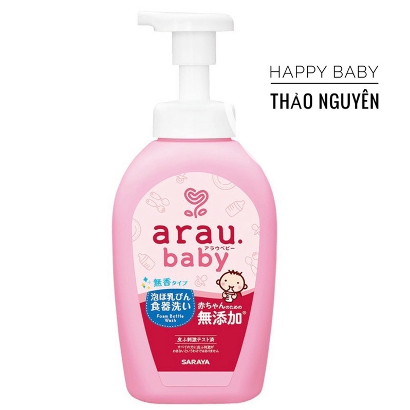 Nước rửa bình arau baby tạo bọt