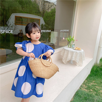 Đầm Công Chúa Cổ Tròn Cho Bé Gái