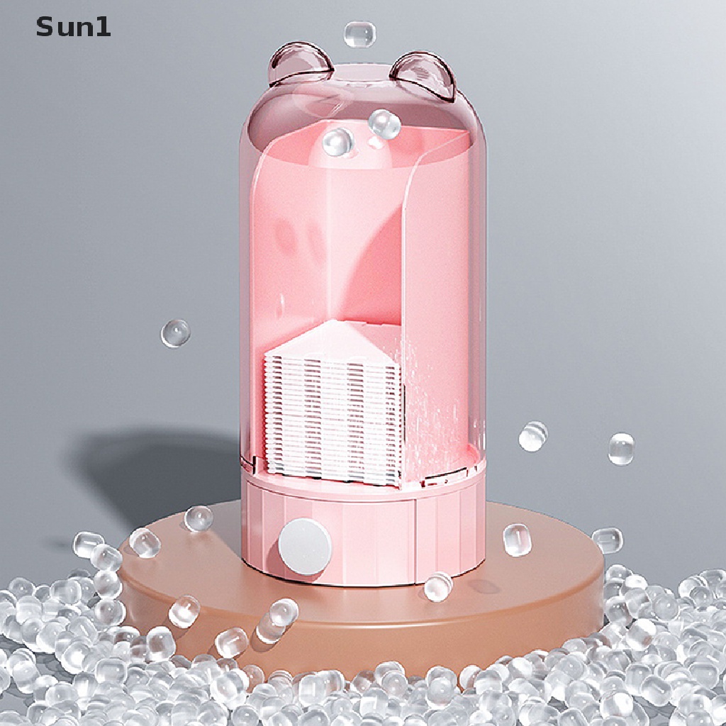 1 Hộp Đựng Bông Tẩy Trang Treo Tường Trong Suốt Tiện Dụng