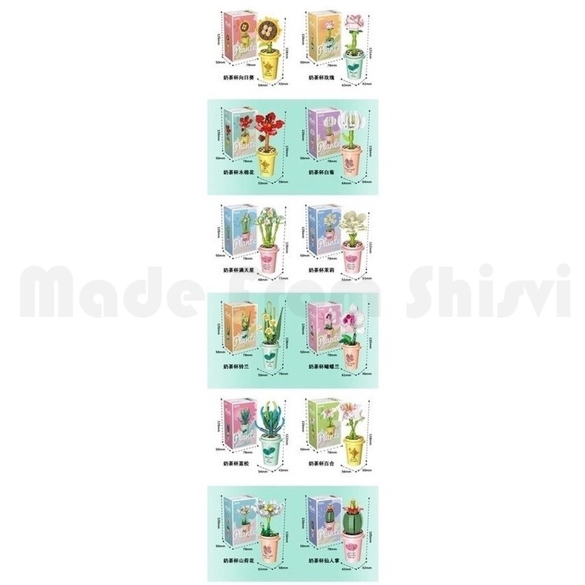Khối Lego Xếp Hình Hoa Hồng Mini 6+ Tuổi