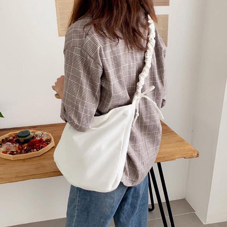 Túi tote vải canvas dây rút đựng đồ đi học đi chơi đi làm cực xinh phong cách thời trang Hàn Quốc