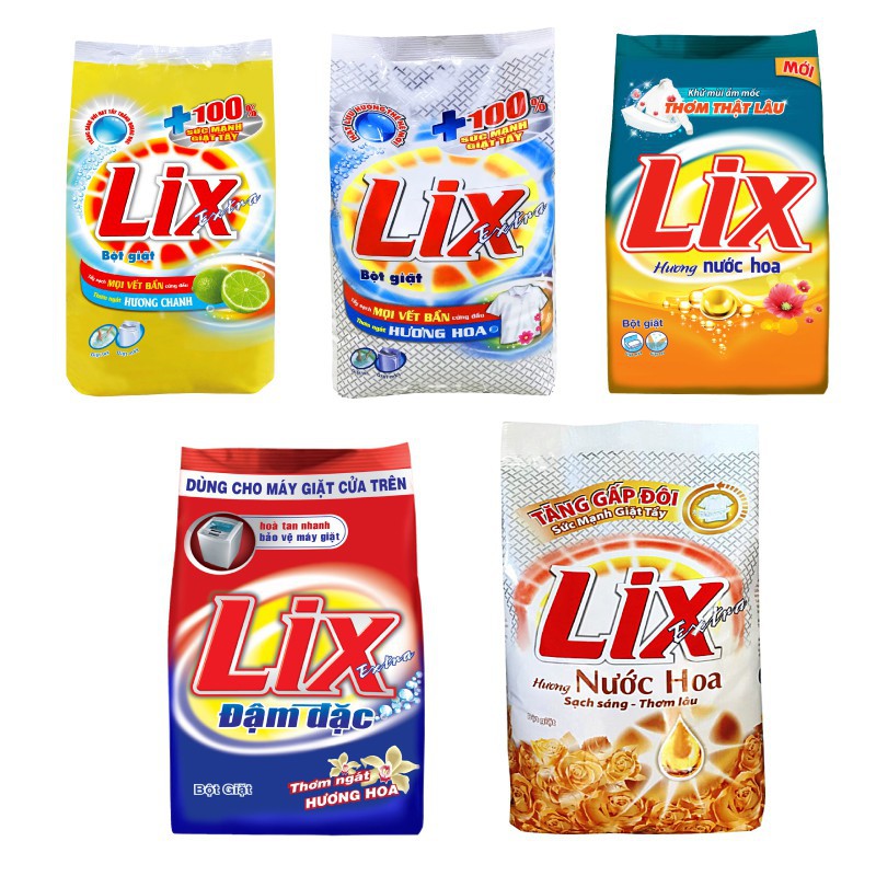 [Mã 11FMCGSALE1 giảm 10% đơn 250K] Bột Giặt LIX Extra Đậm Đặc - Tẩy Sạch Cực Mạnh Vết Bẩn (Gói lớn)