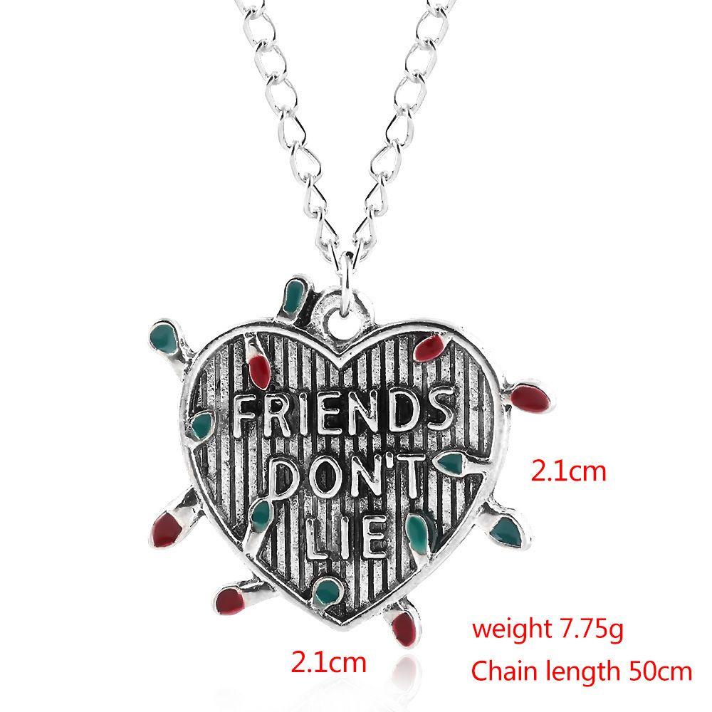 ANEMONE Vòng cổ Mặt Chữ Stranger Things Bằng Hợp Kim Dành Cho Nam