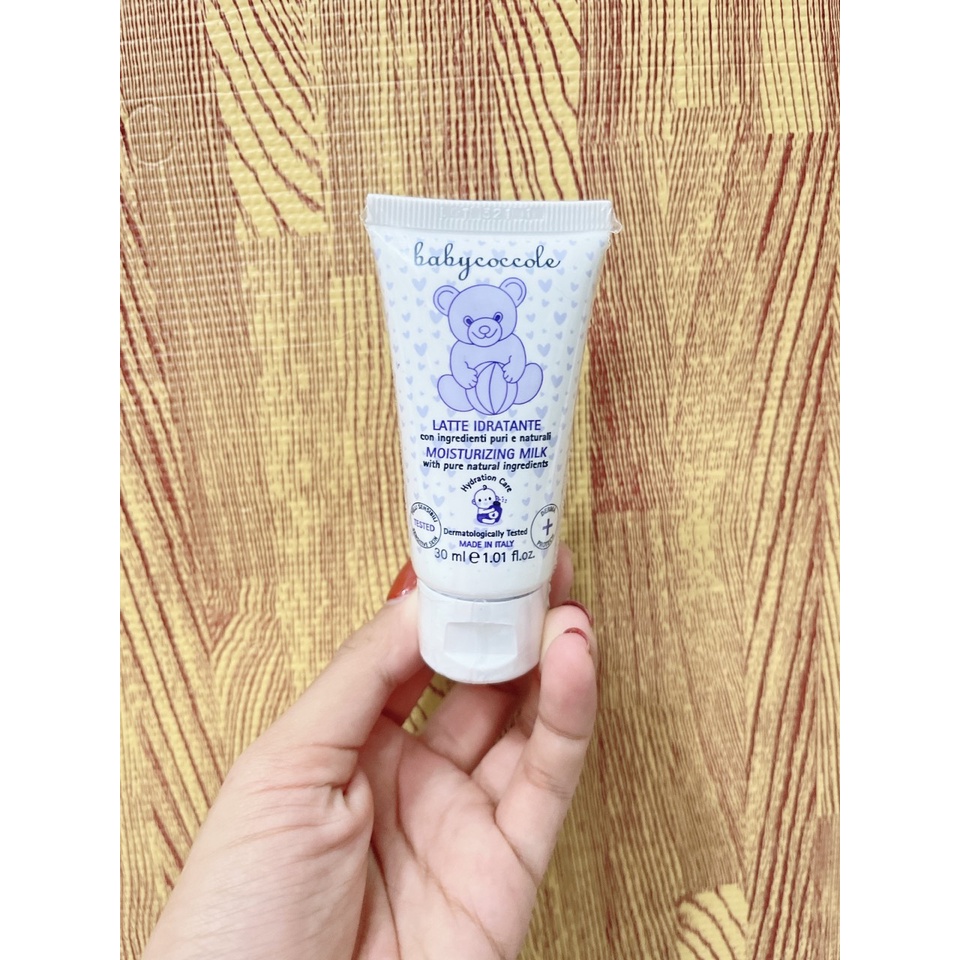 Sữa dưỡng thể/ Kem dưỡng ẩm chiết xuất hạnh nhân Babycoccole cho bé sơ sinh 0M+  (Baby coccole)