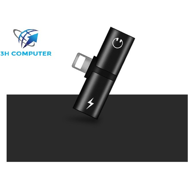 jack chia tai nghe 2019 iphone 7,8,X vừa sạc vừa nghe nhạc 3hcomputer -OTG7