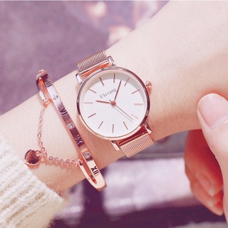 Đồng Hồ Nữ ULZZANG Dây Kim Loại Chính Hãng Thiết Kế Đơn Giản Sang Trọng - NTA
