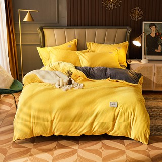 Bộ 4 Món Chăn Ga Gối 🏵️ SIÊU NHẸ 🏵️ Chất Liệu Lông Cừu Cao Cấp Siêu Ấm