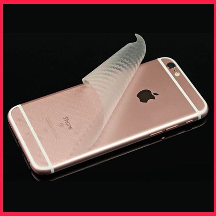 [Giá sốc] Miếng Dán Mặt Lưng Vân Carbon( Các Bon) Cho Iphone Các Đời Máy