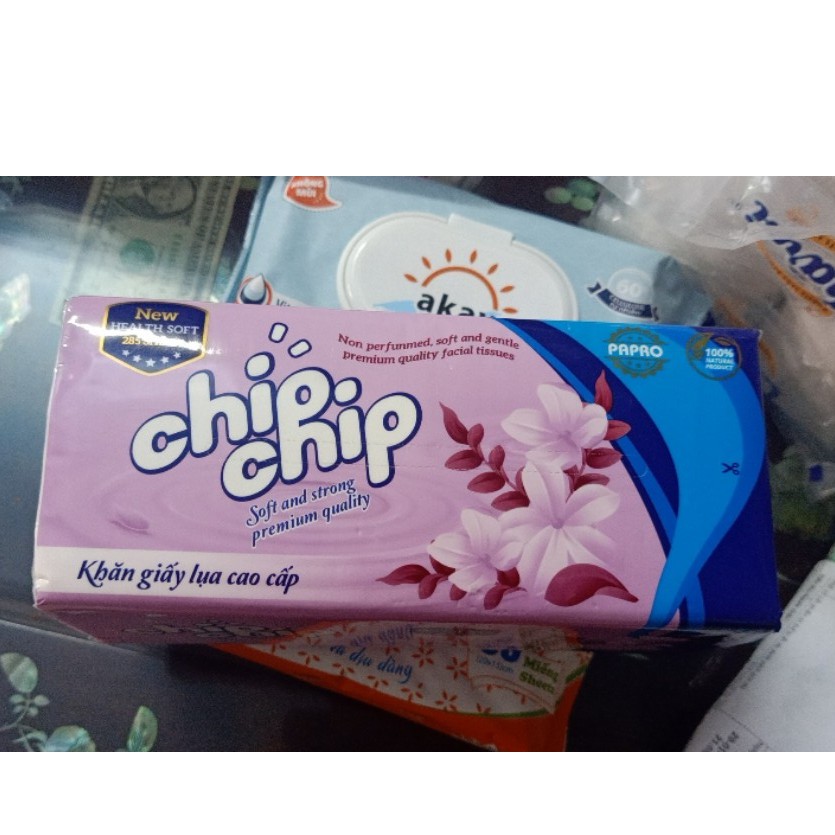 GIÂY ĂN LỤA RÚT CHIPCHIP 285 TỜ 2 LỚP