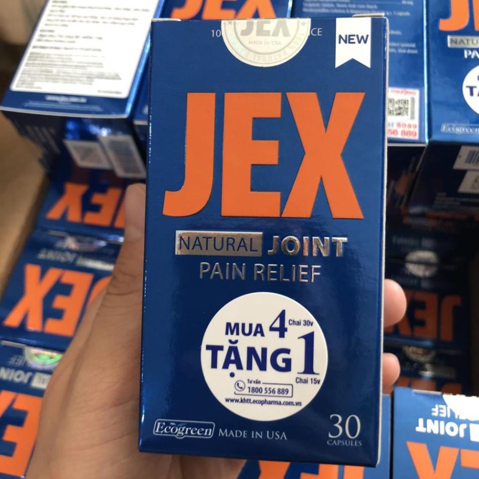 Jex Max Siêu giảm đau xương khớp, tái tạo sụn khớp và xương dưới sụn - Lọ 30 viên