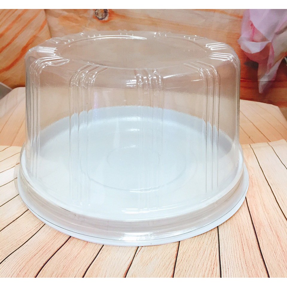 Hộp nhựa đế trắng H122 cao 11cm
